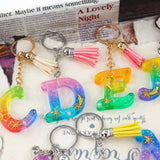 Silicone Resin Molds English Alphabet Keychain Mold