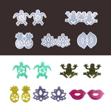 Silicone Resin Molds Frog Turtle Earrings Keychain Pendant Jewelry DIY Crafting