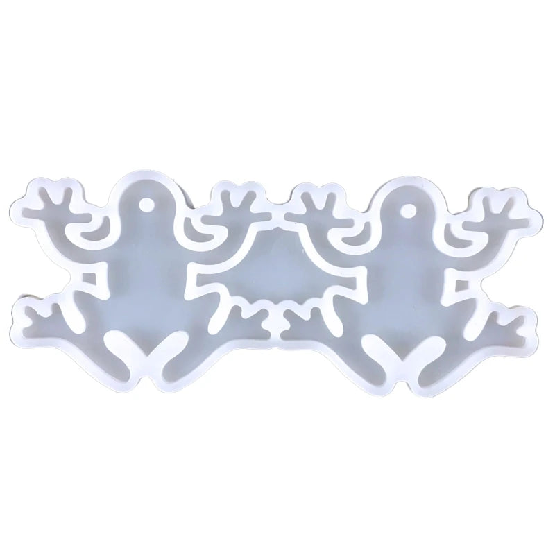 Silicone Resin Molds Frog Turtle Earrings DIY Jewelry Mold