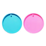 Large Round Keychain Mold DIY Pendant Jewelry Resin Crafting Molds