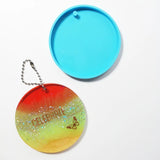 Large Round Keychain Mold DIY Pendant Jewelry Resin Crafting Molds