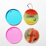 Large Round Keychain Mold DIY Pendant Jewelry Resin Crafting Molds