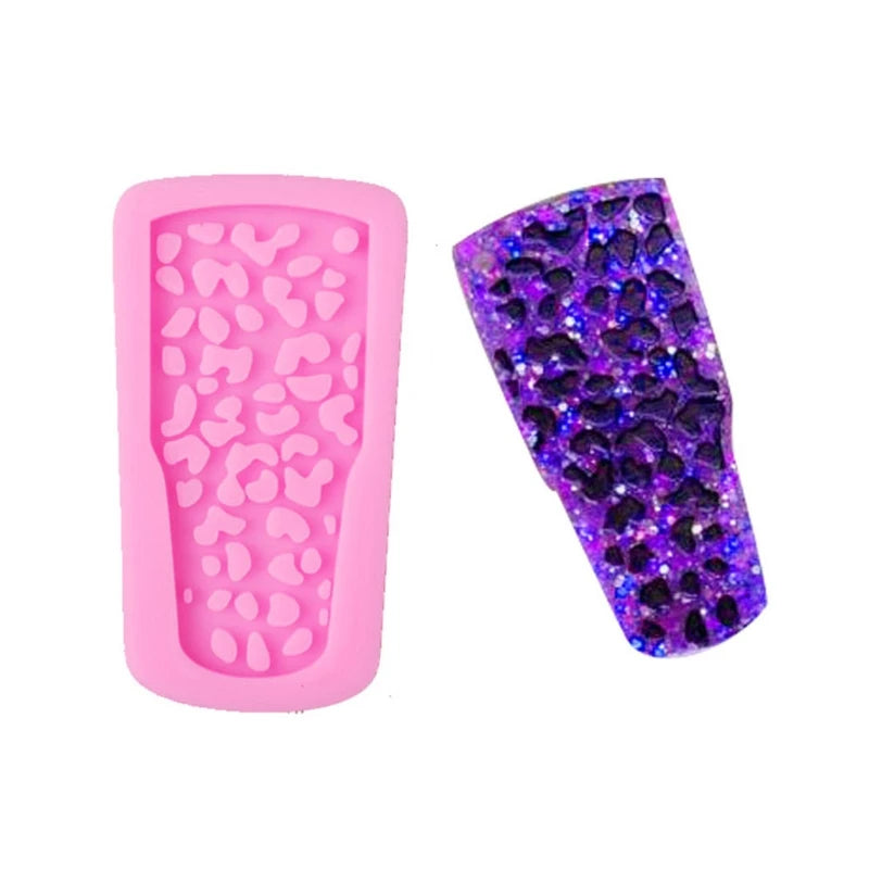 Leopard Print Silicone Resin Molds for DIY Keychain Pendant Jewelry
