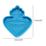 Silicone Resin Molds Poison Bottle Keychain DIY Pendant Jewelry Crafting