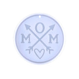 Round Keychain Silicone Resin Mold for DIY Pendant Ornaments