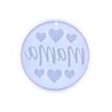 Round Keychain Silicone Resin Mold for DIY Pendant Ornaments
