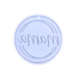Round Keychain Silicone Resin Mold for DIY Pendant Ornaments