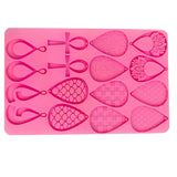 Resin Silicone Tear Drop Earrings Mold DIY Pendant Keychain Mold
