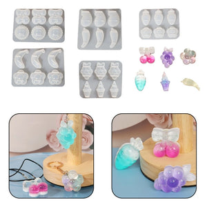 Fruit Ornaments Silicone Epoxy Resin Mold DIY Keychain Pendant Jewelry