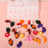 Fruit Ornaments Silicone Epoxy Resin Mold DIY Keychain Pendant Jewelry