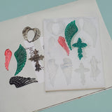 Cross Feather Keychain Silicone Mold for Resin Crafts