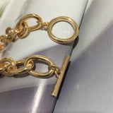 Chunky Style Chain Bracelet Modern Dainty Women Lady Gift Jewelry