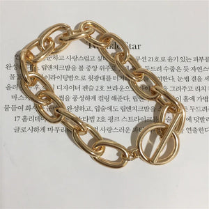 Chunky Style Chain Bracelet Modern Dainty Women Lady Gift Jewelry