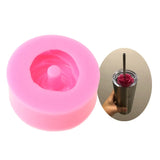 Rose Flower Straws Topper Silicone Mold