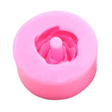 Rose Flower Straws Topper Silicone Mold