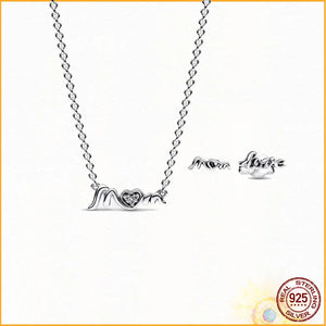 Herbarium Round Necklace & Earring Set 925 Silver Gift