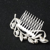 Silver Rhinestone Crystal Wedding Hair Combs Bridal Hair Accessories