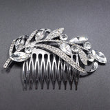 Silver Rhinestone Crystal Wedding Hair Combs Bridal Hair Accessories