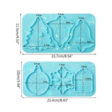 Silicone Epoxy Keychain Mold for DIY Earrings Pendant Jewelry
