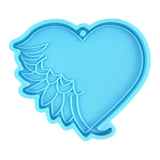 Heart Feather Keychain Resin Mold Pendant Silicone Mould