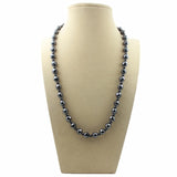 Magnetic Hematite Faced Beads Necklace 8mm