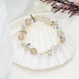 Strawberry Quartz Crystal Beads Strand Bracelet for Women YBR287