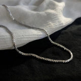 925 Silver Women's Necklace Choker Ins Jewelry