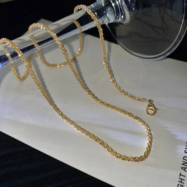 925 Silver Women's Necklace Choker Ins Jewelry