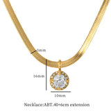 Colorful Pendant Necklace for Women Cubic Zirconia Gift