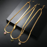 Colorful Pendant Necklace for Women Cubic Zirconia Gift