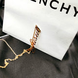 Personalized Angel Wings Pendant Necklace for Mother's Gift