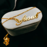 Personalized Angel Wings Pendant Necklace for Mother's Gift