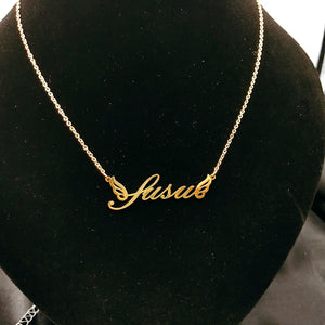 Personalized Angel Wings Pendant Necklace for Mother's Gift