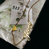 Personalized Heart Nameplates Necklace for Girlfriend