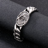 15mm Steel Cuban Bracelet for Men