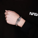 15mm Steel Cuban Bracelet for Men