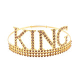 Rhinestone Crown Birthday Party Tiara For Men And Women