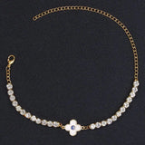 Rhinestone Chain Lady Anklet Demon Eye Design