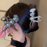 CZ Gingko Leaves Hair Claws for Women Wedding Head Jewelry