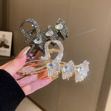 CZ Gingko Leaves Hair Claws for Women Wedding Head Jewelry