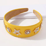 Star Round Shaped Rhinestone Hairband for Women