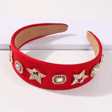 Star Round Shaped Rhinestone Hairband for Women