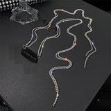 Rhinestone Head Chain Hair Clip Tassel Bride Ornaments Hair Accessories