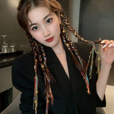Rhinestone Head Chain Hair Clip Tassel Bride Ornaments Hair Accessories