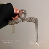 Leaf Tassel Grip Pearl Hair Clip