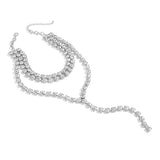 Rhinestone Tassel Pendant Body Necklace Crystal Chain Collar Choker