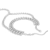 Rhinestone Tassel Pendant Body Necklace Crystal Chain Collar Choker