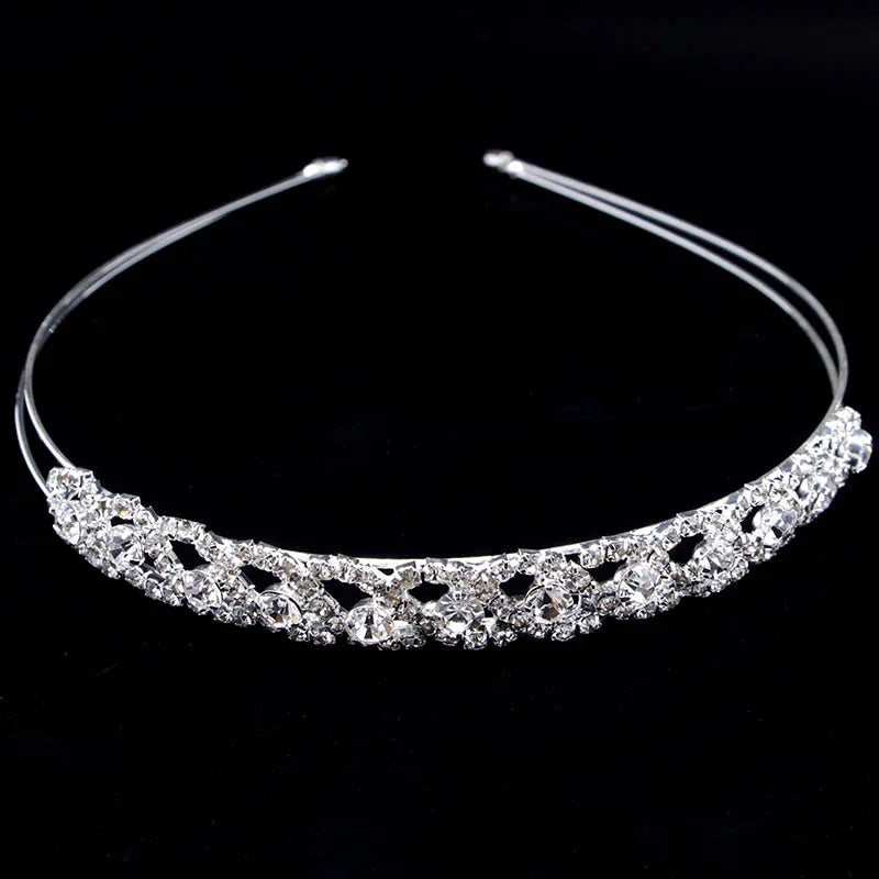 Rhinestone Tiara Crown Crystal Headpiece Hair Decorations