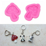 Toadstool Mushroom Earrings Silicone Mold DIY Crafts Jewelry