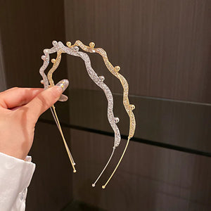 Crystal Headband for Women Hairband Girl Press Hair Hairstyle